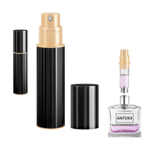 ANTOKX front view of black atomizer showing sleek design and portability