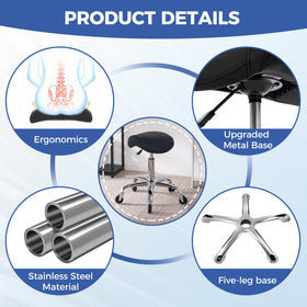 ANWBROAD stool in salon use enabling comfortable task-focused posture