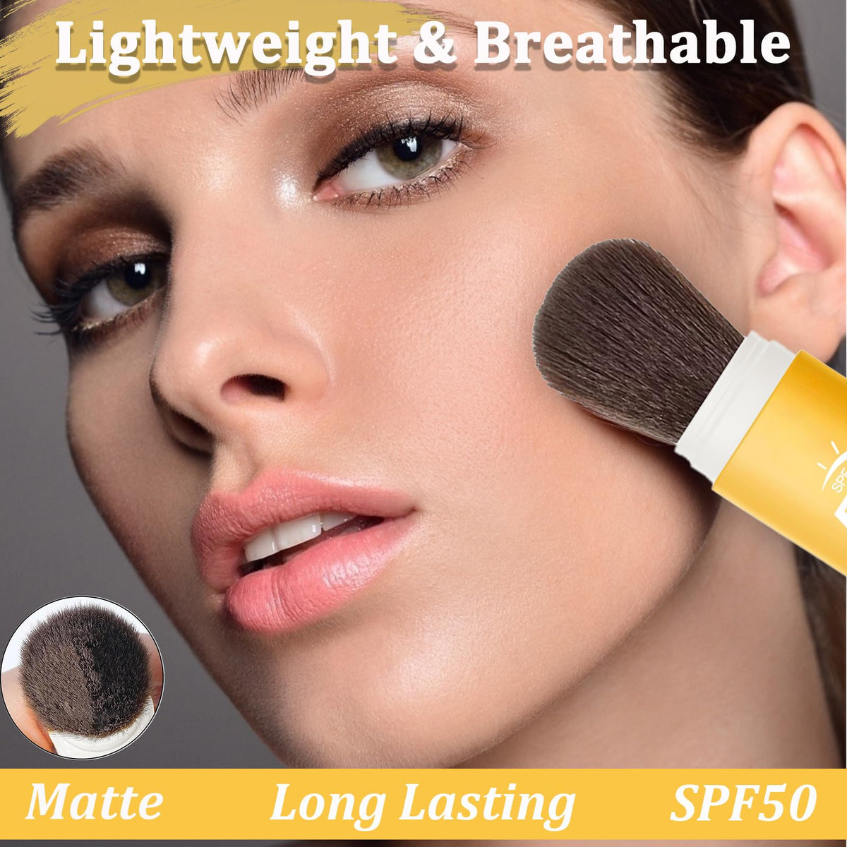 Anweina loose powder texture close-up, ultra-fine for invisible finish