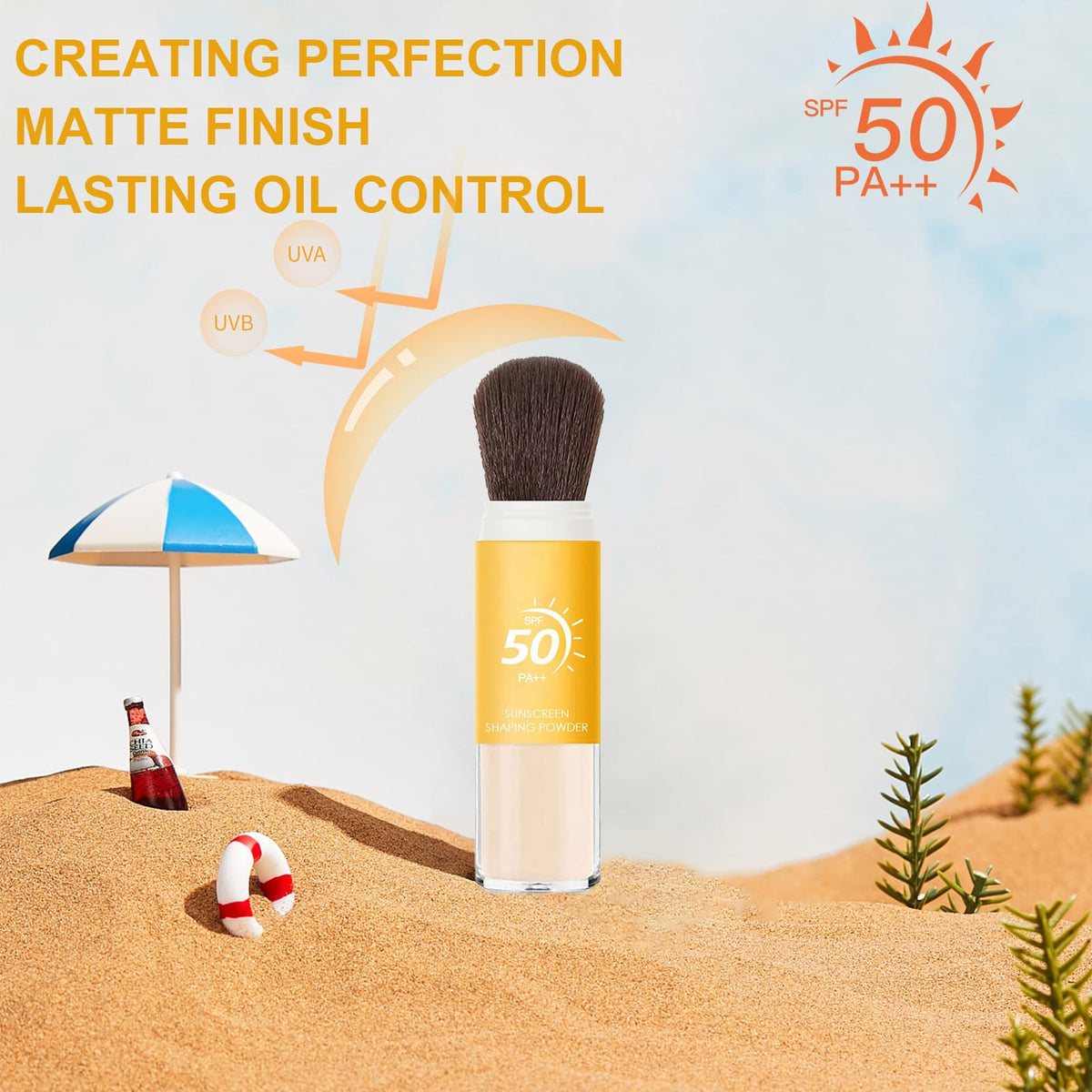 Anweina used on scalp and hairline for sun protection and shine control