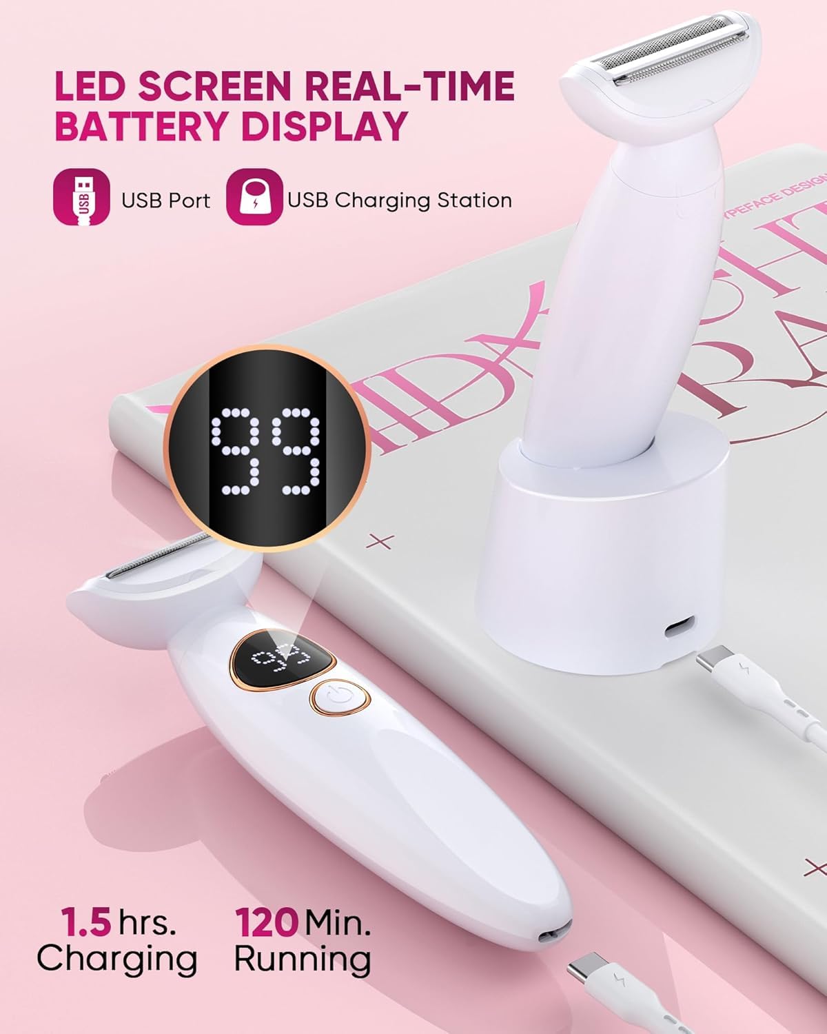 ANYLIV trimmer on bathroom counter with towel and mirror illustrating everyday grooming routine