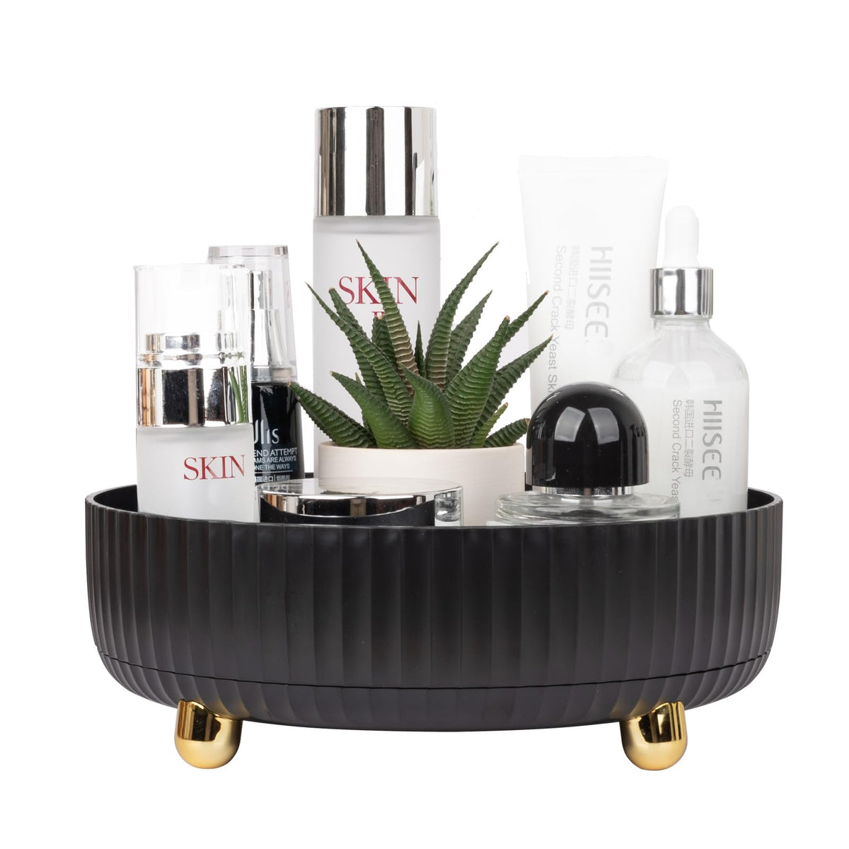 Anyoifax front view organizer tray showing neat cosmetics and quick access