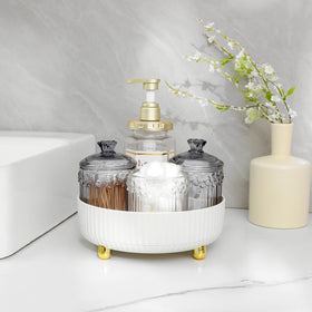 Anyoifax on a vanity in use with skincare and makeup for streamlined routine