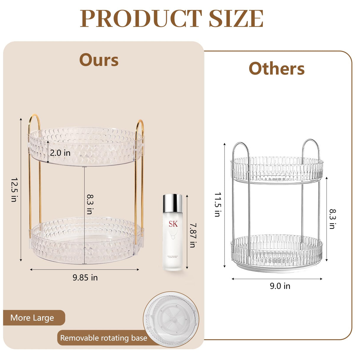 Anyoifax on bathroom counter in lifestyle scene keeping vanity neat and accessible