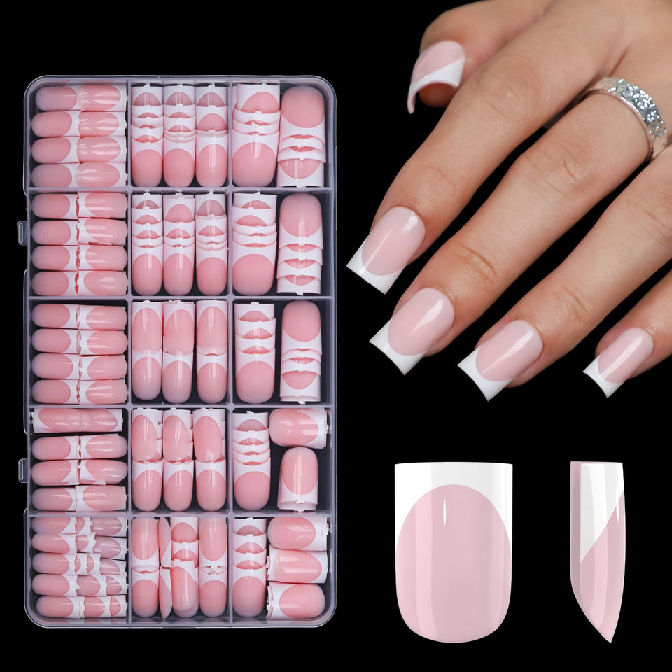 Anyos front packaging showing 300-piece French tip kit for quick manicures