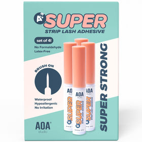 AOA STUDIO front packaging showing four clear adhesive tubes and brand