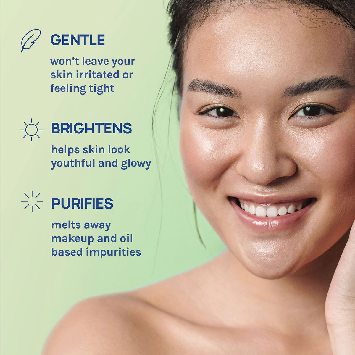 AOA STUDIO removing waterproof mascara showing effective makeup removal benefit