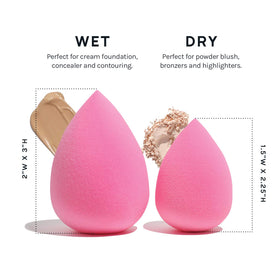 AOA STUDIO mini sponges packed in a travel pouch for on-the-go use
