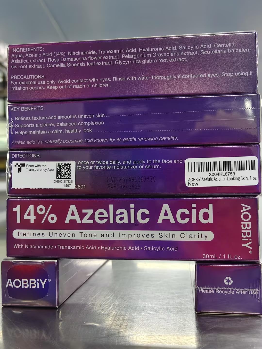 AOBBIY cream on bathroom counter styled for daily routine and confidence boost