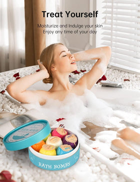 Aofmee bath bomb next to ruler showing size and perfect single-use portion