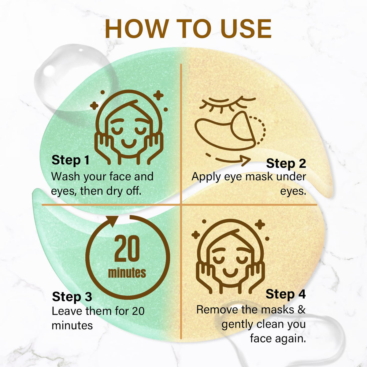 Aoiiha patch applied under eye demonstrating comfortable fit
