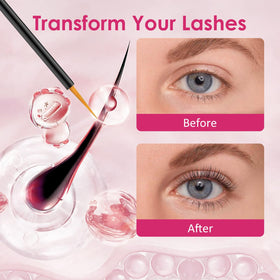 Aoiiha precision brush applying serum at lash base for targeted results