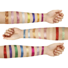 Aolailiya application with glitter primer demonstrating secure adhesion and lasting wear