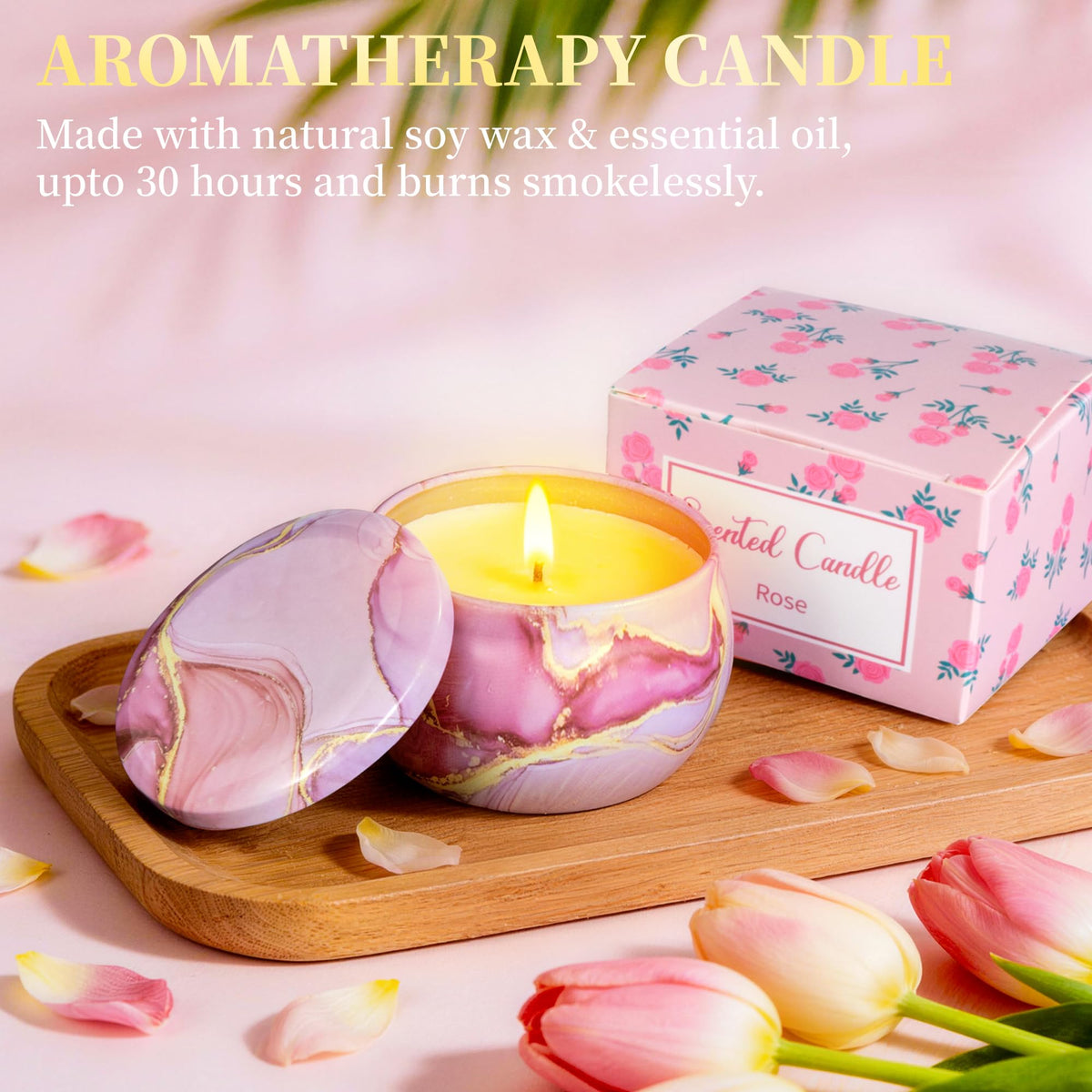 Aollewoiti greeting card and tulip box packaging ready to gift