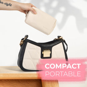 AOLRNALI bridal kit size comparison in hand demonstrates portability for travel and events