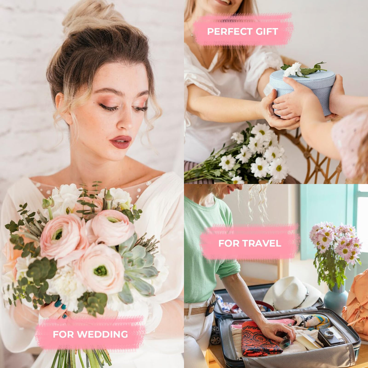 AOLRNALI bridal kit on wedding table lifestyle scene reassuring preparation and convenience