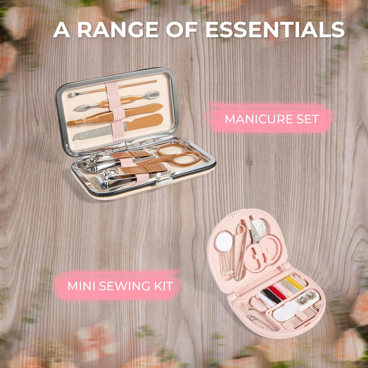 AOLRNALI bridal kit open overhead displays 30+ essentials for quick wedding-day fixes