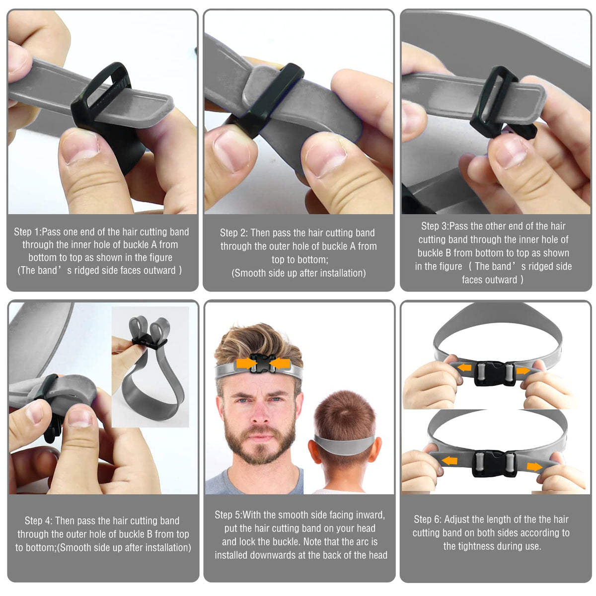 AOMGD adjustment demo showing elastic fit for various neck sizes