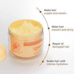 Aomimegel argan oil dropper detail highlighting concentrated nourishment and shine