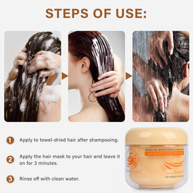 Aomimegel mask in use during shower demonstrating deep conditioning application