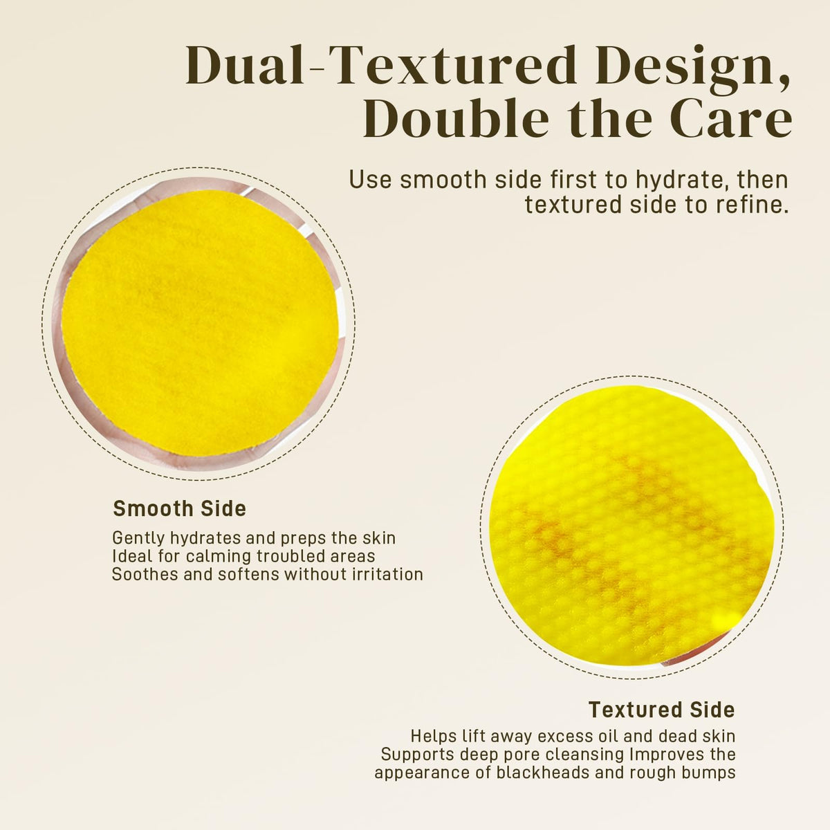 AOPO pad liquid droplet highlighting moisturizing solution