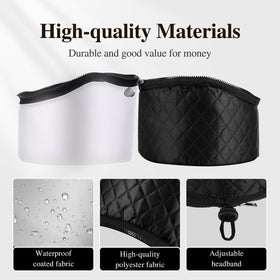 aopow compact folded heat cap ready for travel providing portable deep conditioning