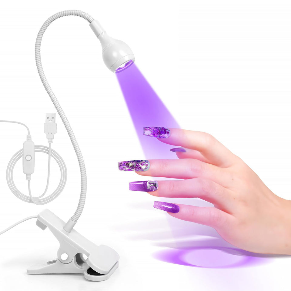 AORAEM front view compact lamp showing portable curing benefit
