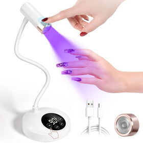 AORAEM front view of lamp showing compact design and clear timer display