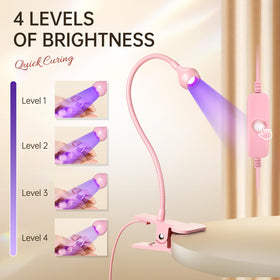 AORAEM in use manicure demonstrating quick drying and hands-free positioning