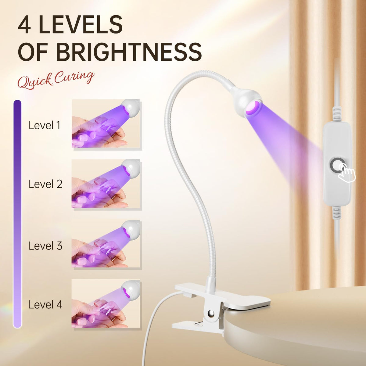 AORAEM LED array closeup highlighting even focused curing light