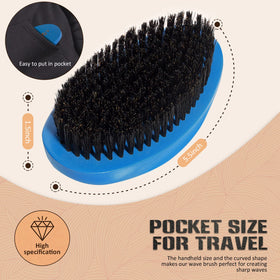 Aosina brush grooming a beard to show shaping and oil distribution benefit