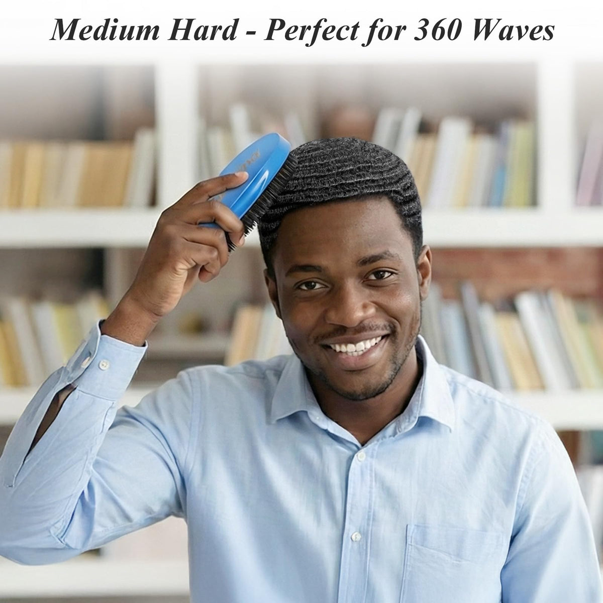 Aosina brush with durag and pomade showing compatibility for wave routines