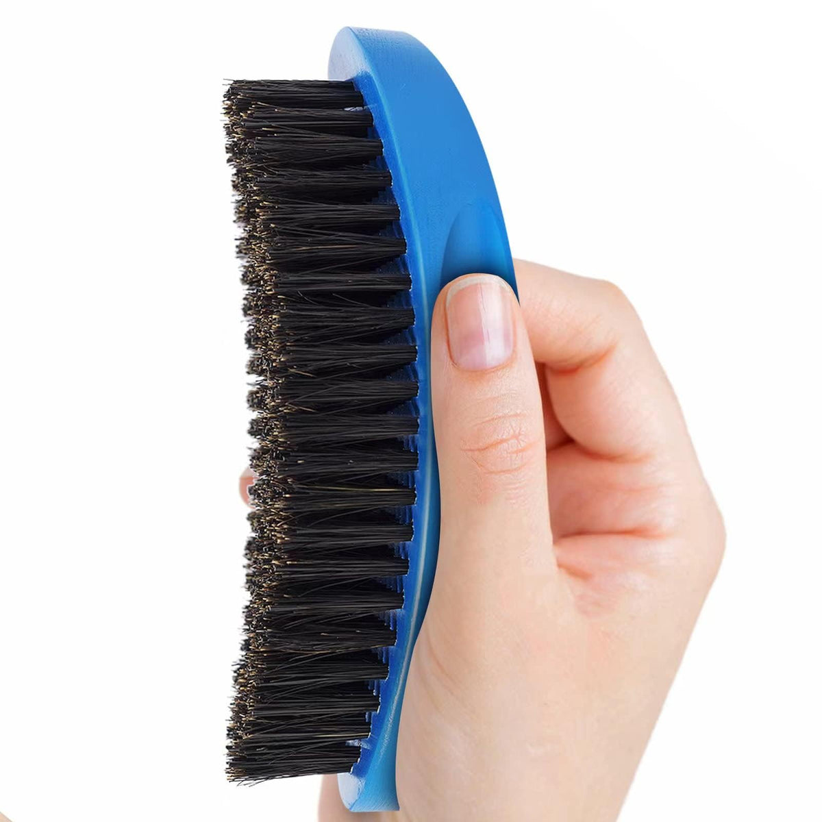 Aosina front view of wave brush showing shape and compact profile benefit styling