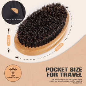 Aosina brush held in hand to show pocket-friendly scale and travel convenience