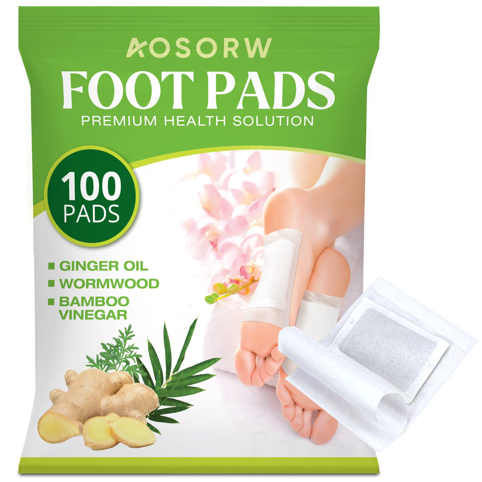 AOSORW front packaging showing 100 pads and adhesives, convenient storage benefit