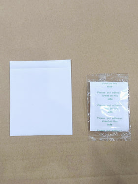 AOSORW product label and contents laid out showing included pads and adhesives benefit