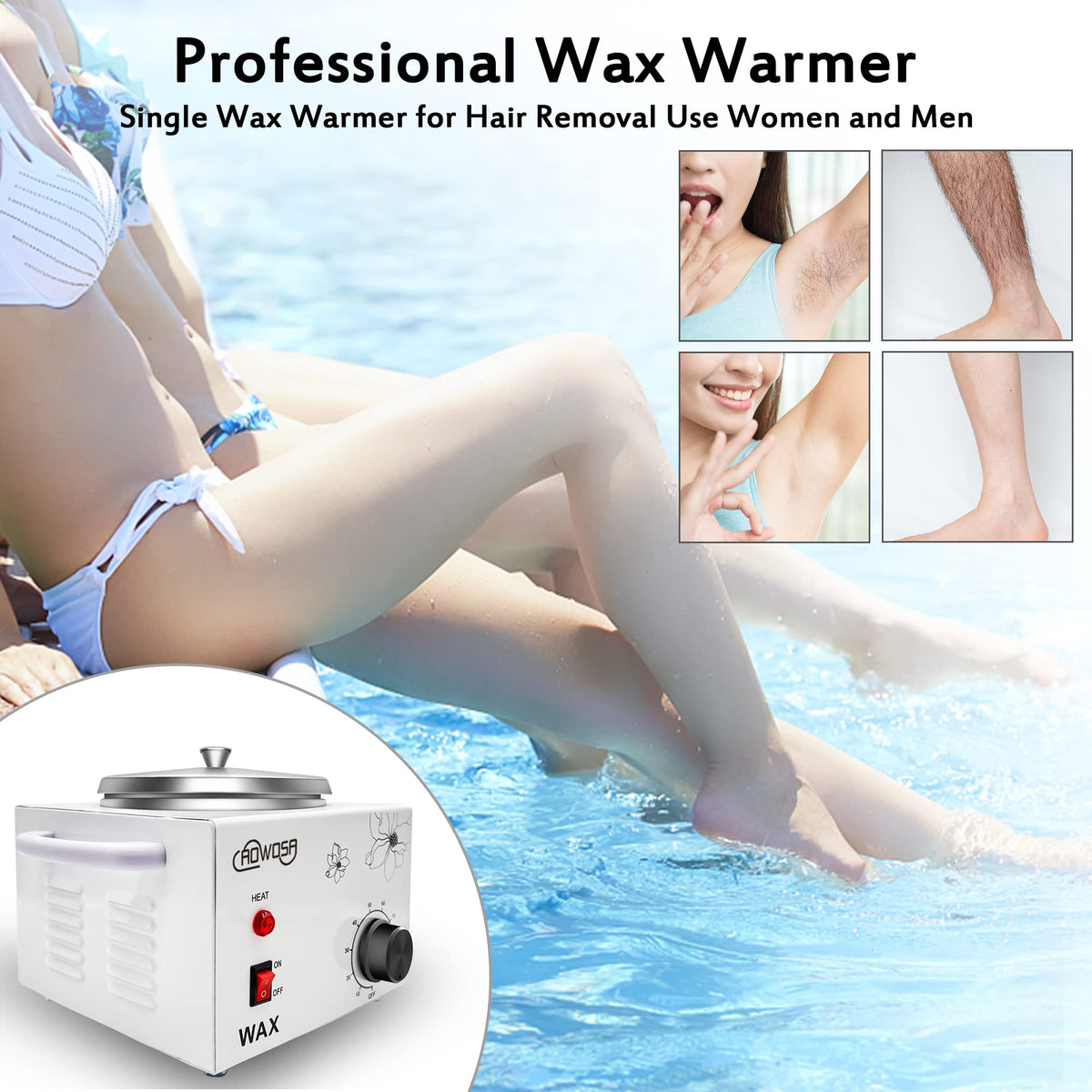 AOWOSA in salon lifestyle setting showing professional use and streamlined waxing workflow