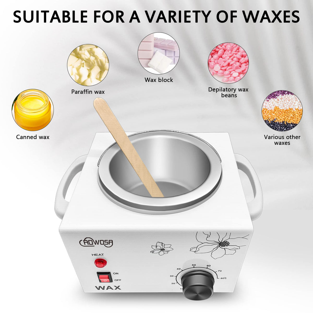 AOWOSA removable aluminum pot detail for easy cleaning and fast, even heat transfer