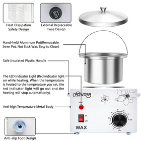 AOWOSA temperature knob and single-button control for simple, precise heat adjustment