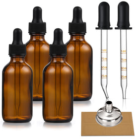 AOZITA amber bottles front view showing organized set and compact size benefit