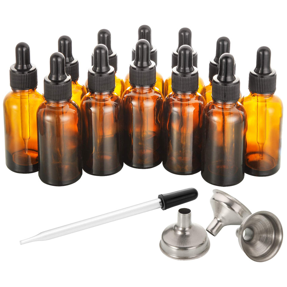 AOZITA front view of 12 amber 30ml bottles showing complete kit benefit