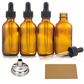 AOZITA front view four amber bottles showing kit and organization benefit