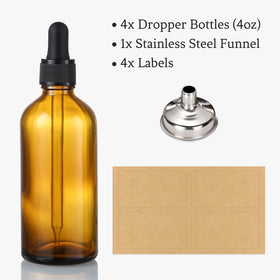AOZITA kraft paper labels laid out for easy identification and organization