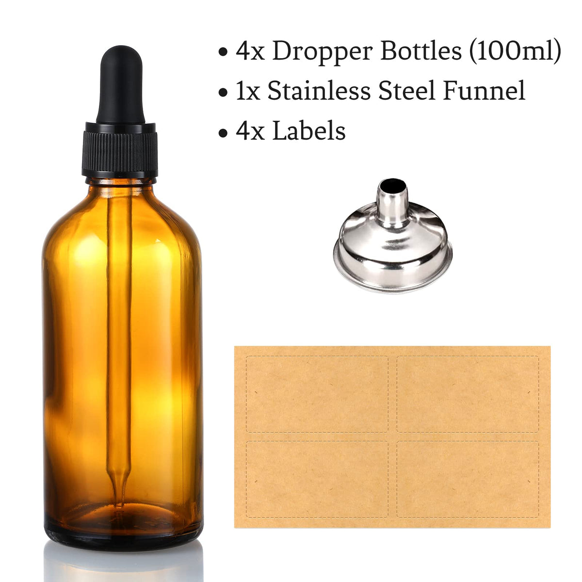 AOZITA kraft labels applied to bottles for easy identification