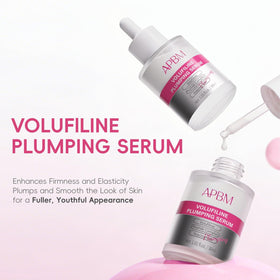APBM label ingredients detail showing Volufiline and niacinamide benefits