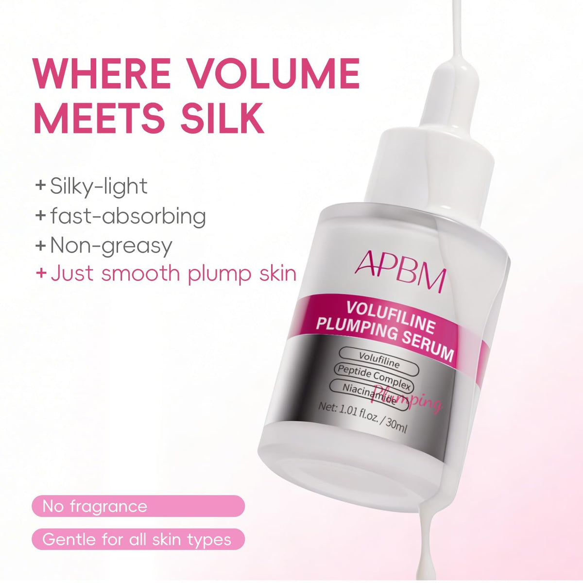 APBM serum staged with other skincare suggesting easy routine layering benefit