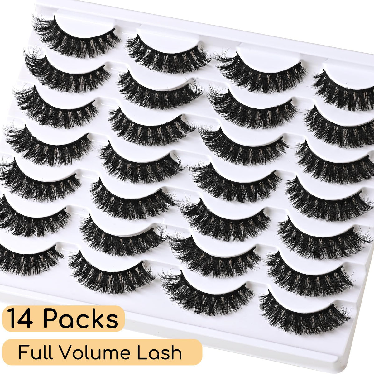 APCYUST lashes applied while wearing glasses showing comfortable fit