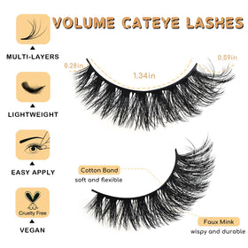 APCYUST close-up of thin lash band offering all-day comfort benefit