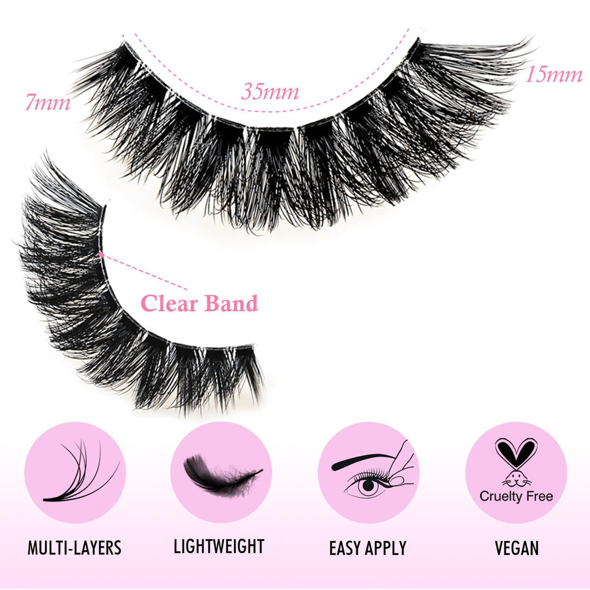 APCYUST detailed lash texture showing fluffy faux mink volume
