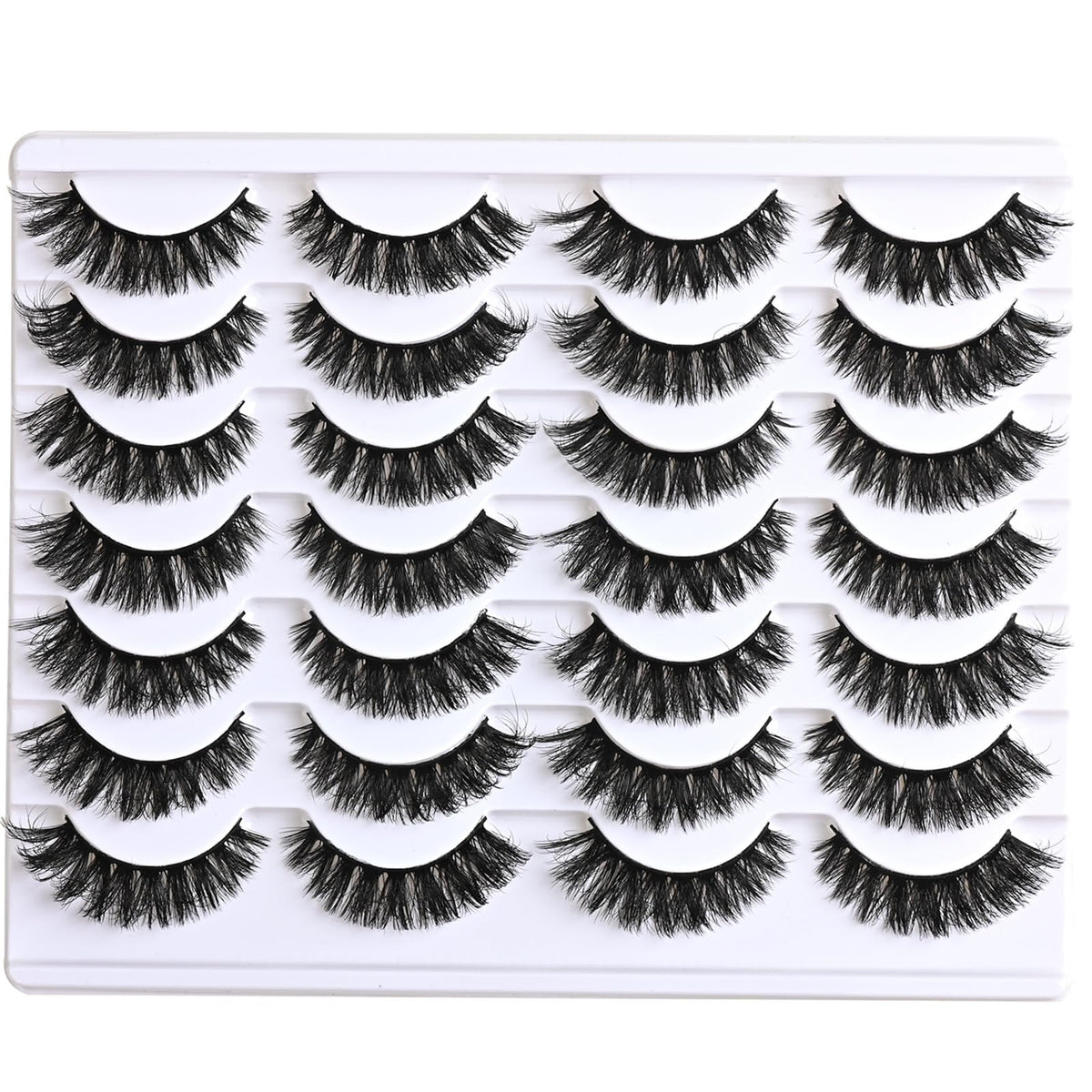 APCYUST lashes in evening makeup setting showing elegant cat-eye effect